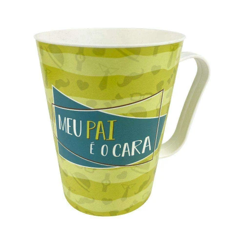 Caneca de plástico tulipa 430ml papai sortida kozi plast