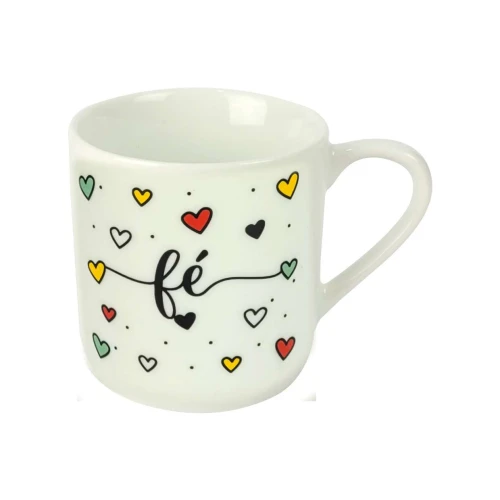 Caneca de porcelana 250ml decorada