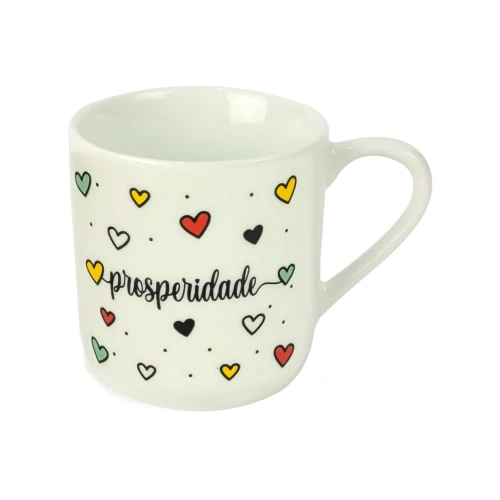 Caneca de porcelana 250ml decorada