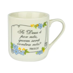 Caneca de porcelana 250ml decorada