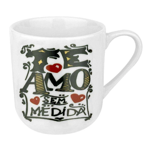 Caneca de porcelana 250ml decorada sortidas