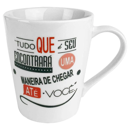 Caneca de porcelana 290ml frases