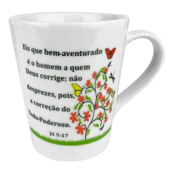 Caneca de porcelana 290ml salmos