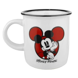 Caneca de porcelana retrô 300ml mickey mouse classic disney