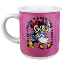 Caneca de porcelana retrô 300ml minnie e margarida disney