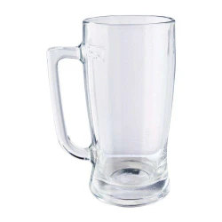 Caneca de vidro taberna para cerveja 600ml transparente nadir