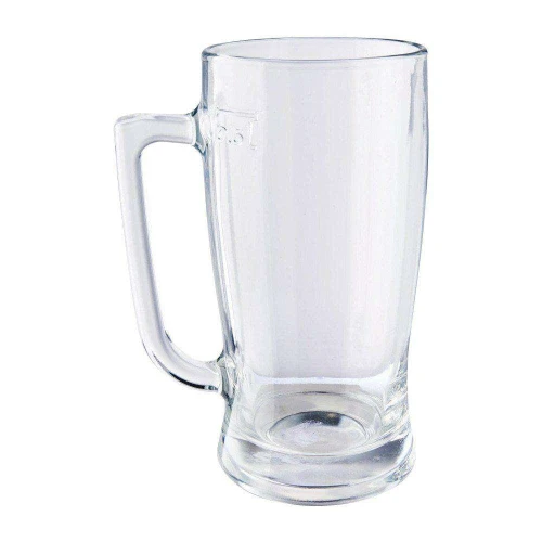 Caneca de vidro taberna para cerveja 600ml transparente nadir