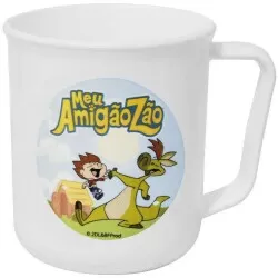 Caneca plástica grande 440ml meu amigãozão menino Pkz