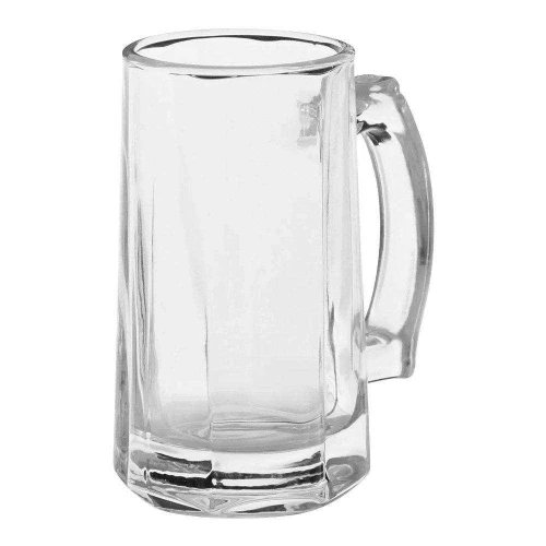 Caneco de vidro para chopp 02 peças 390ml yujing