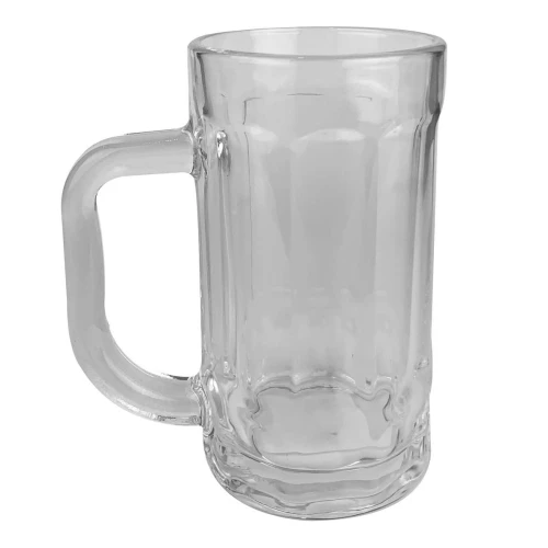 Caneco de vidro para chopp 02 peças 400ml fratelli