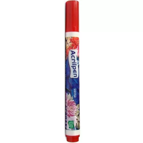 Caneta acrilpen vermelho fogo ref.507 Acrilex