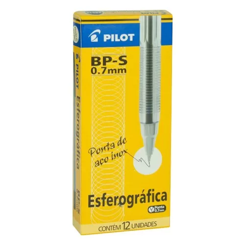 Caneta esferográfica bps 0.7 preta Pilot