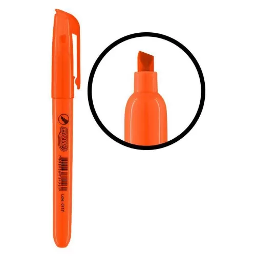 Caneta marca texto laranja fluorescente Brw CA2004