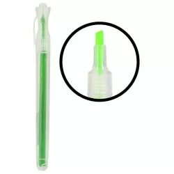 Caneta marca texto transparente verde fluorescente Brw CA2203