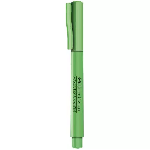 Caneta marca texto verde Faber Castell