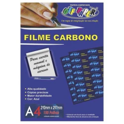 Carbono filme azul para manuscrito A4 com 100 folhas azul Off Paper