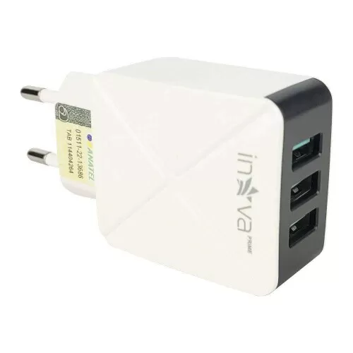 Carregador adaptador usb 5.1A 3 saidas usb kv-5261 Inova