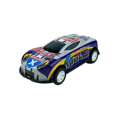 Carrinho de metal Racing com 6cm e 6 peças Balul