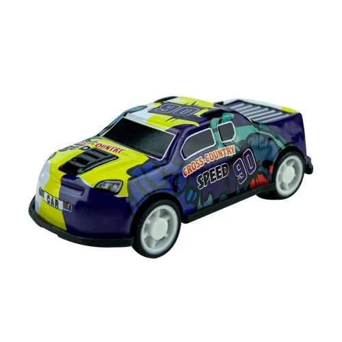 Carrinho de metal Racing com 6cm e 6 peças Balul