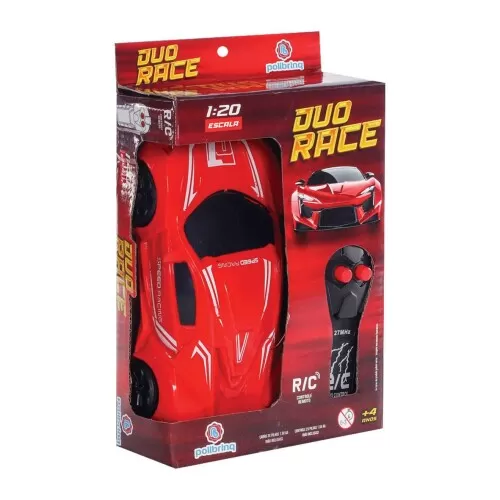 Carro com controle remoto Duo Racer Polibrinq