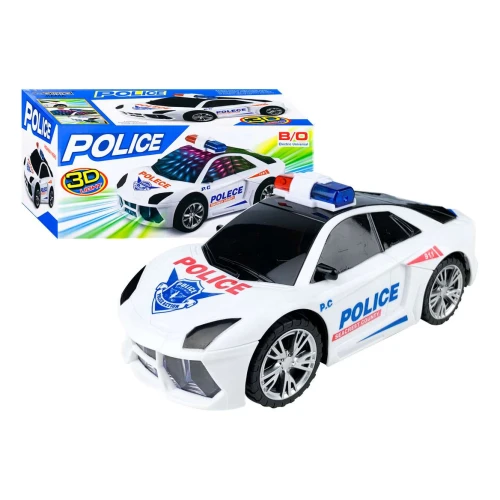 Carro de Polícia com som e luz 3d