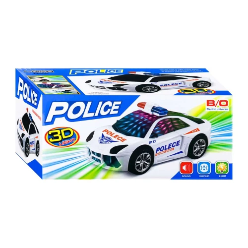 Carro de Polícia com som e luz 3d