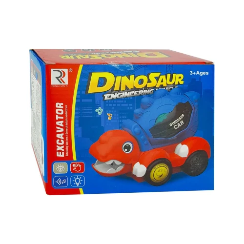 Carro dino excavator com som e luz 17cm Balul