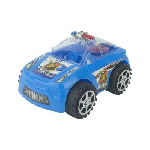 Carro plástico a corda com luz policia Jr Toys