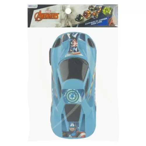 Carro plástico corrida Avengers 11cm Etitoys