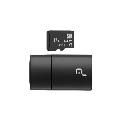 Cartão de memória 2X1 8GB micro sd/usb MC161 Multilaser