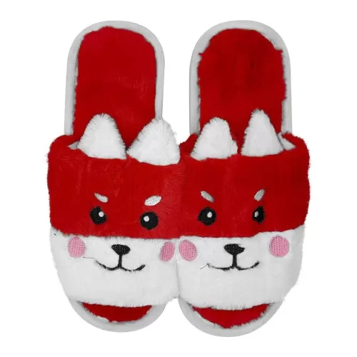 Chinelo de pelúcia pantufa feminino bichinho colorido 34/39 Dotad