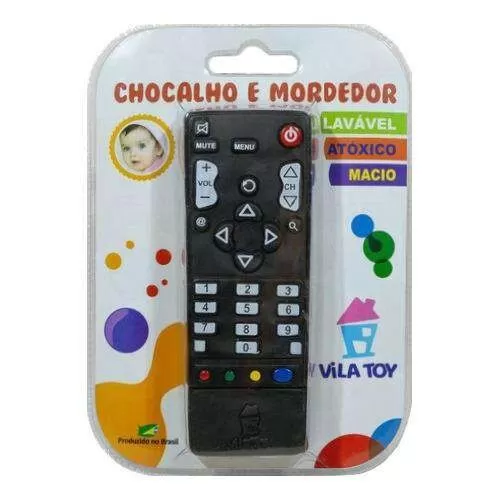 Chocalho e mordedor infantil controle remoto Vila Toy