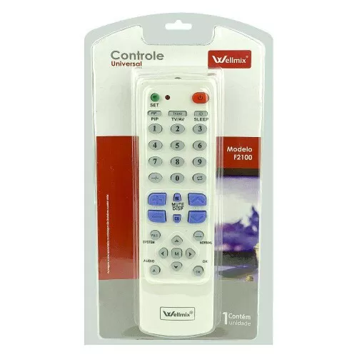 Controle remoto universal para tv F2100 Wellmix