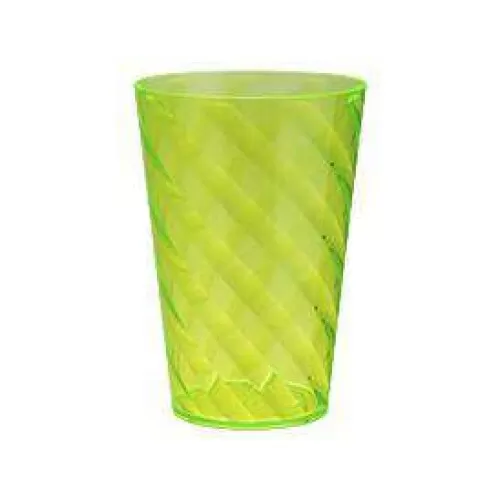 Copo acrílico para drink twister verde neon 400ml Neoplas