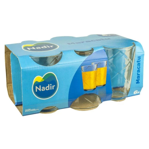 Copo de vidro maracatu 280ml 06 unidades nadir