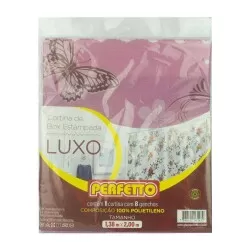 Cortina para box estampada luxo 1,38x2,00 metros Perfetto