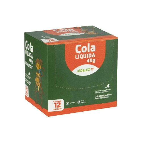 Cola escolar 40g Leo e Leo com 12 unidades