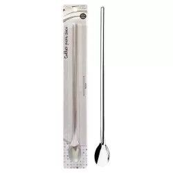 Colher inox para suco cabo longo 30.3cm