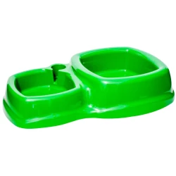 Comedouro plástico para cão 14cm com bebedouro 10cm Pet Fish