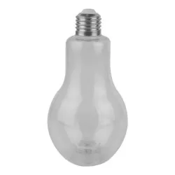 Copo plástico com luz de led lâmpada 400ml Transparente Brilha Festa