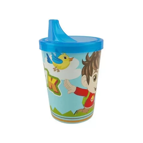 Copo plástico infantil com tampa e bico suspiro 250ML Jimmy Kid Panamby