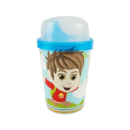 Copo plástico infantil com tampa e bico suspiro 250ML Jimmy Kid Panamby