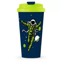 Copo térmico 500ml de plástico Astronauta