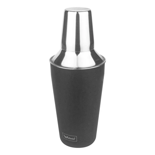 Coqueteleira de inox 750ml preta Wellmix