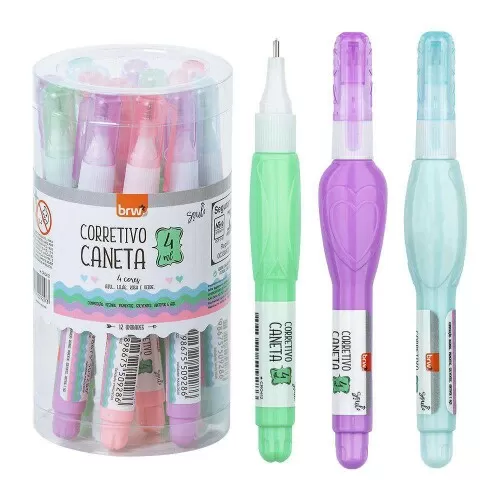 Corretivo em caneta 4ml mini sortidos Brw CRO412