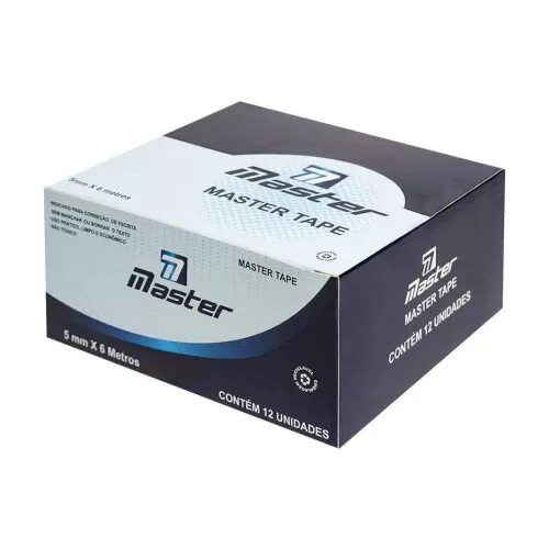 Corretivo em fita 5mmx6mt blister Master