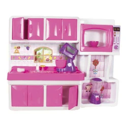 Cozinha Max House com pia e eletrodomésticos 65cm Lua de Cristal