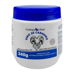 Creme para mãos e pés sebo de carneiro 240g Campo E Flor