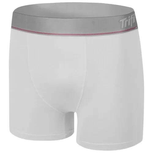 Cueca boxer algodão pequena branca Trifil