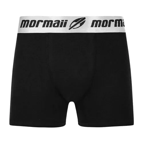 Cueca boxer algodão grande preta Mormaii